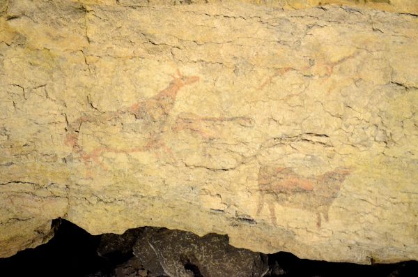Rock art in the Cave of El Pendo, Cantabria