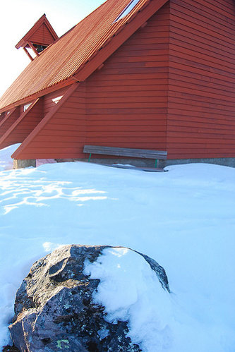 Cerca de la iglesia de Nikkaluokta