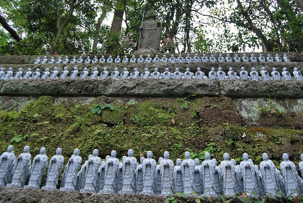 Jizo statues at the Hase-dera