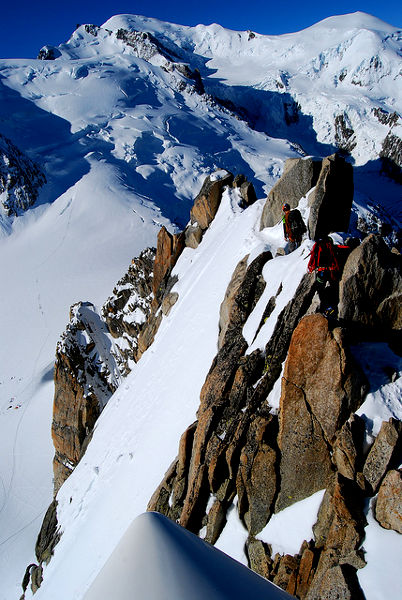 Fotos de Aiguille du Midi en Francia, alpinistas