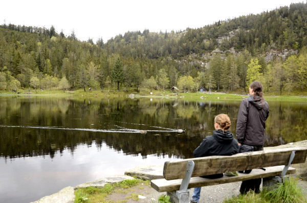 Fotos de Bergen, Monte Floyen lago