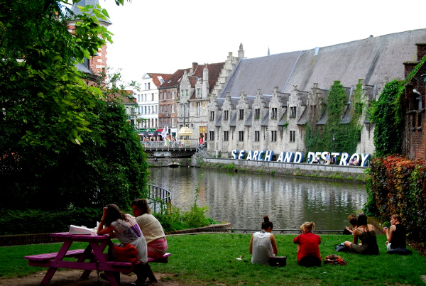 Fotos de Gante en Flandes, ambiente universitario