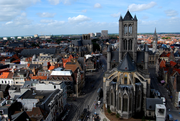 Fotos de Gante en Flandes, vistas desde el Belfort
