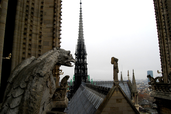 Fotos de Notre Dame de Paris, gargola