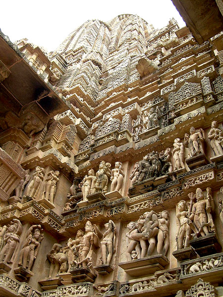Fotos de los templos eroticos de Khajuraho, sikhara