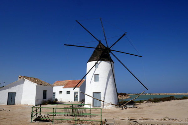 Fotos del Mar Menor en Murcia, molinos salineros