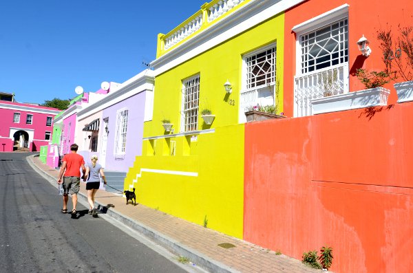 Fotos viaje a Sudáfrica, casas de colores en Ciudad del Cabo