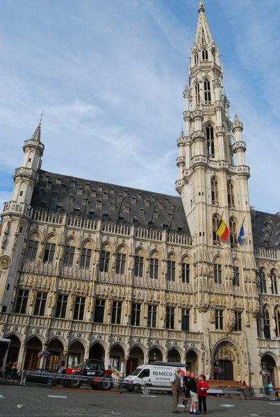La torre del Ayuntamiento de Bruselas