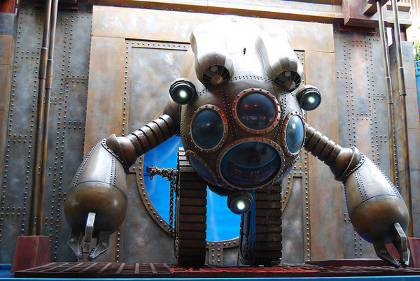 Robot steampunk del Ocean Park Hong Kong