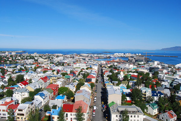 Vistas de de Reykjavík desde la Hallgrímskirkja