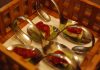 Cucharas de queso con wasabi y mermelada del Restaurante TK