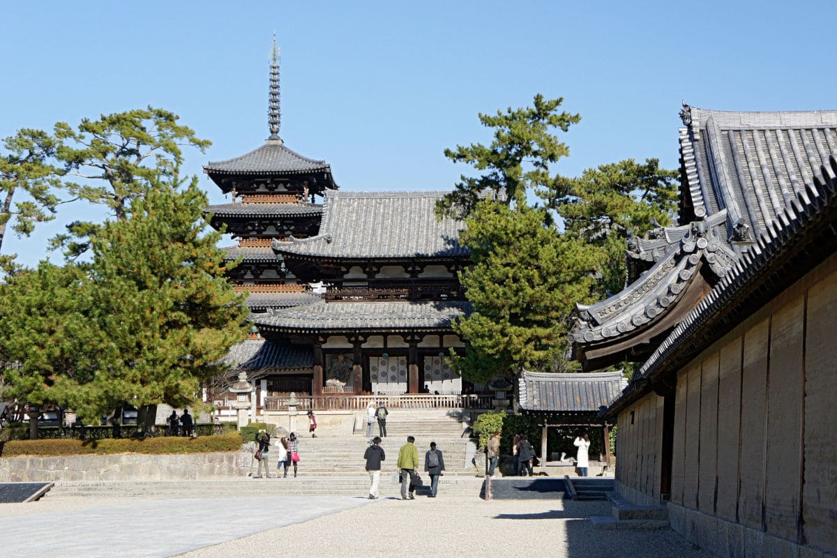 El templo de Horyu-ji en Japón