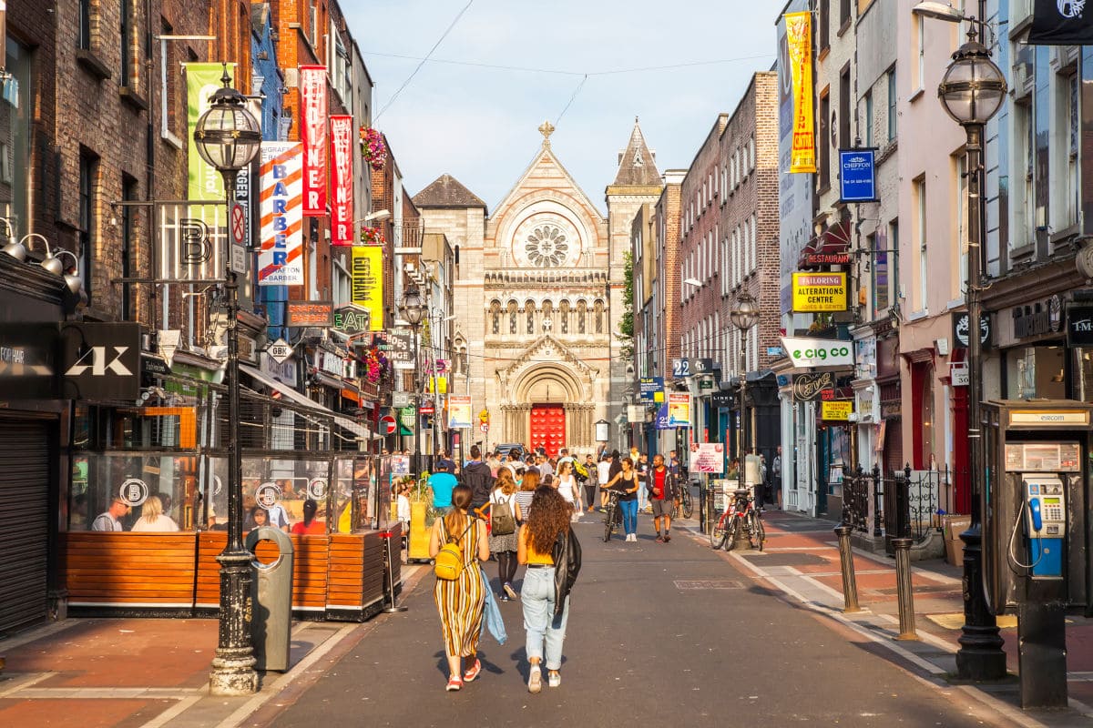 Grafton Street en Dublin, Irlanda
