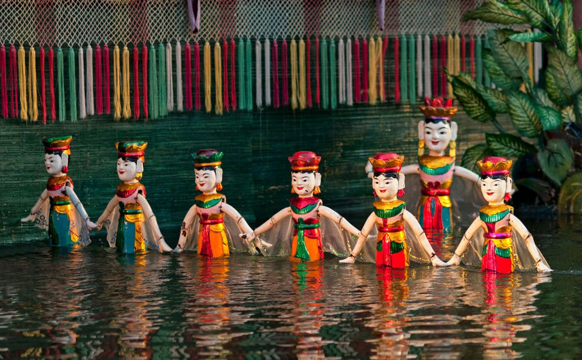 Teatro de Marionetas de Agua en Hanoi, Vietnam
