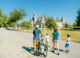 Flandes en bici con niños