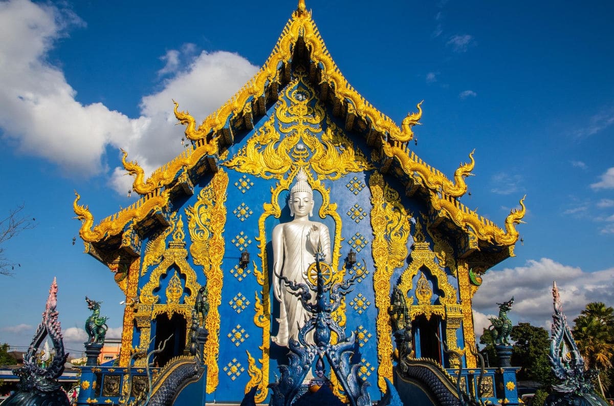templo azul en tailandia