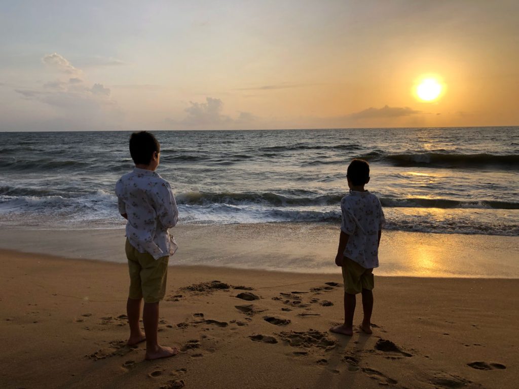 Atardecer en las playas de Negombo Sri Lanka
