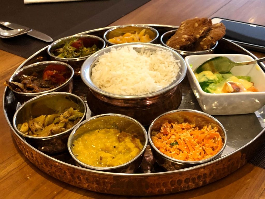 Arroz con curry de Sri Lanka