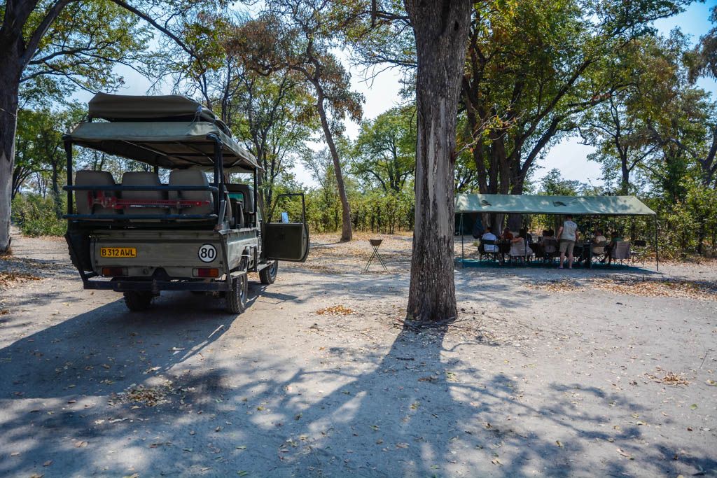 Campamento móvil de Mopane Game Safaris en Botswana