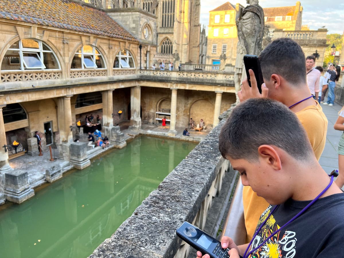 Visitando las termas romanas de Bath