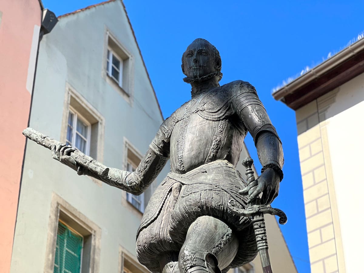 La estatua de Juan de Austria en Ratisbona