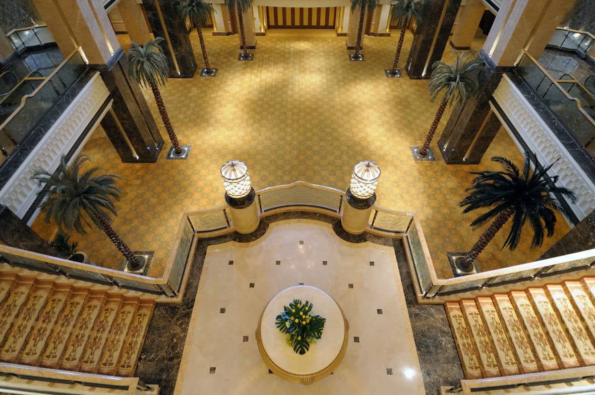 Interior del Palacio de los Emiratos de Abu Dhabi