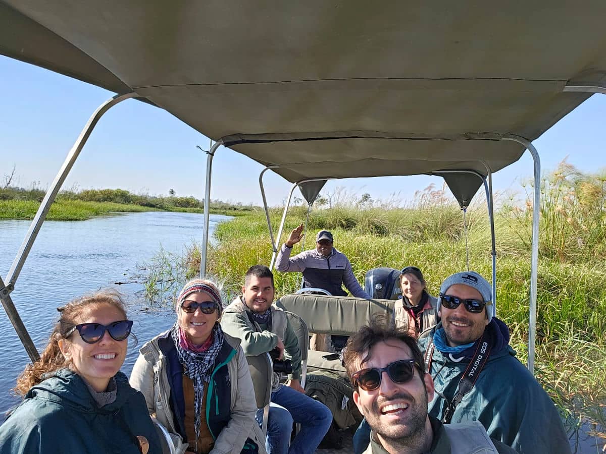 Safari en barca en el Delta del Okavango, Botswana
