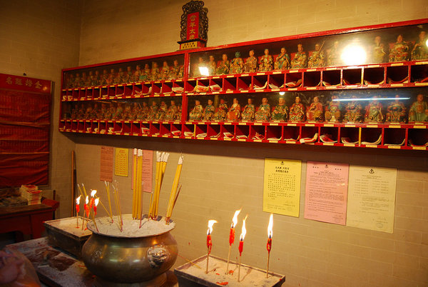 Altar de oración del Man Mo Temple