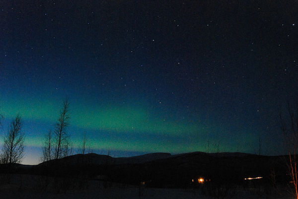 auroras boreales en laponia sueca