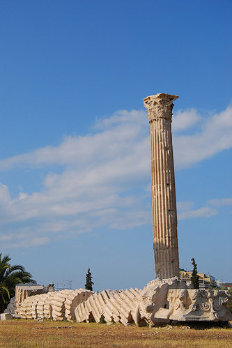Columnas derribadas del Templo de Zeus Olímpico