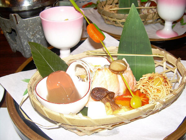 Comida kaiseki en Kioto