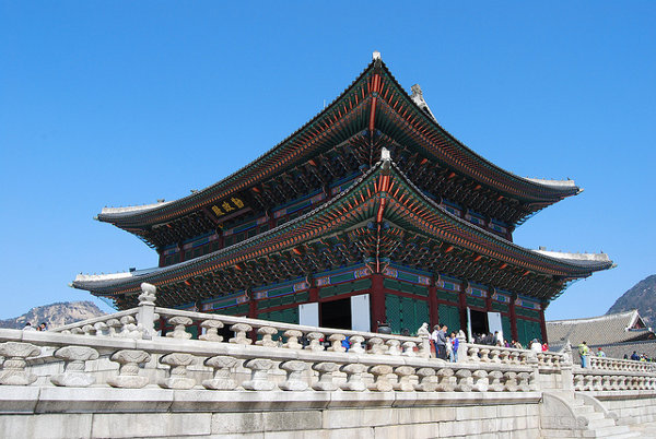 Edificio del Palacio Gyeongbokgung de Seúl