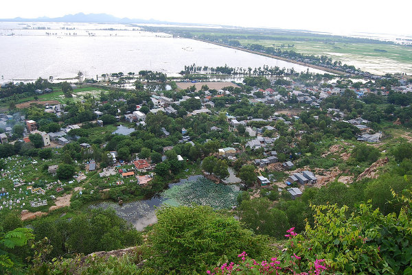 El Delta del Mekong desde el monte Sam en Chau Doc
