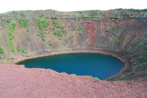 El cráter Kerið en Islandia