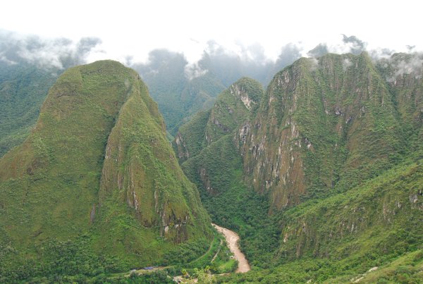 El valle visto desde Machu Picchu