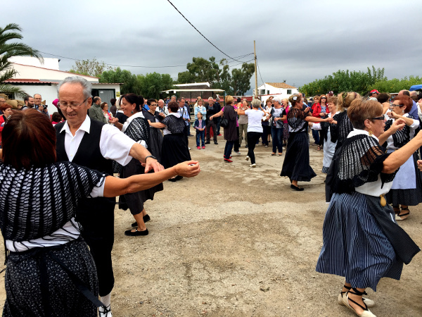 Fotos Delta del Ebro. Siega del arroz, baile