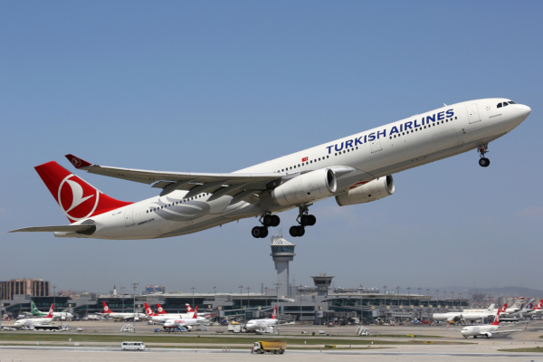 Fotos Turkish Ailines clase business, avion en Estambul