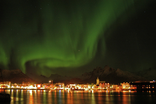 Fotos de Auroras Boreales en Noruega, Svolvær en Lofoten