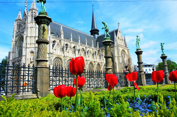 fotos de bruselas, catedral de san miguel y santa gúdula