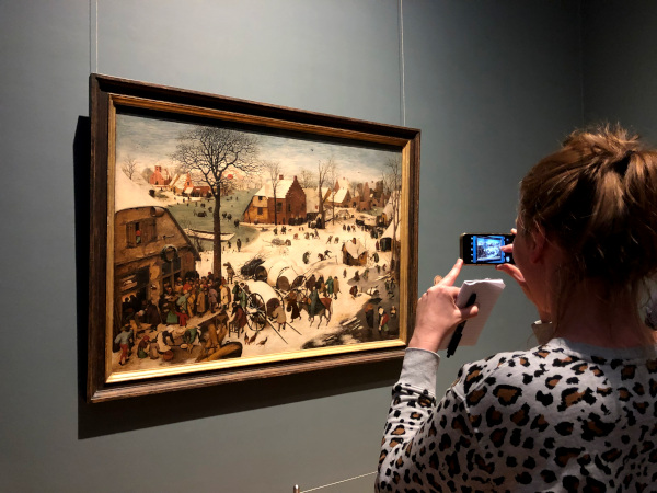 fotos de bruselas, obras de bruegel en los museos reales de bellas artes