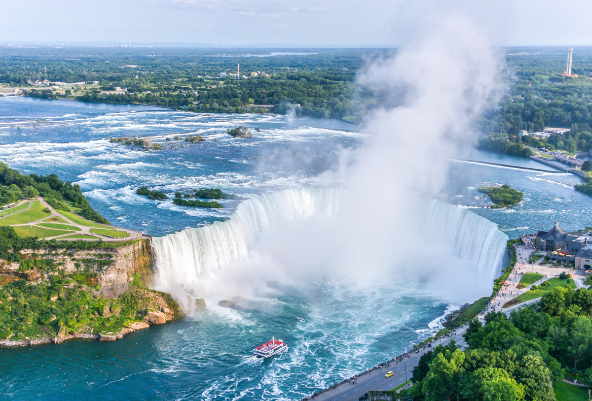 Fotos de Canada, Cataratas del Niagara vista aerea