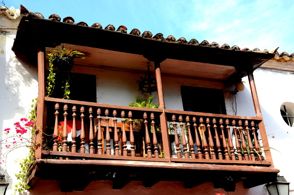 Fotos de Cartagena de Indias, balcones coloniales