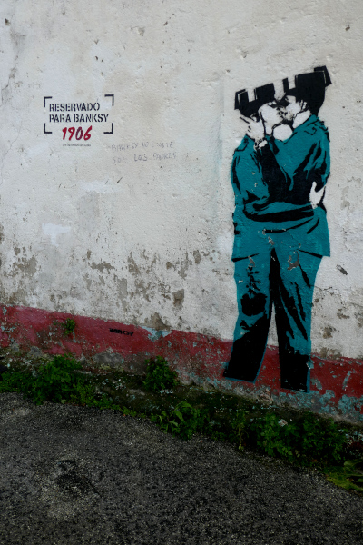 Fotos de Ferrol en Galicia, Banksy en Canido