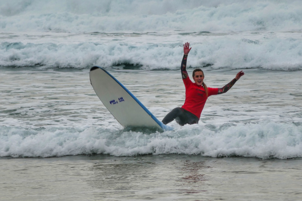 Fotos de Ferrol en Galicia, surf en la playa de Pantín en Valdoviño