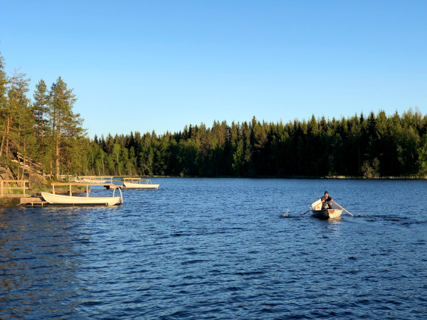 Fotos de Finlandia, wild marman en la barca