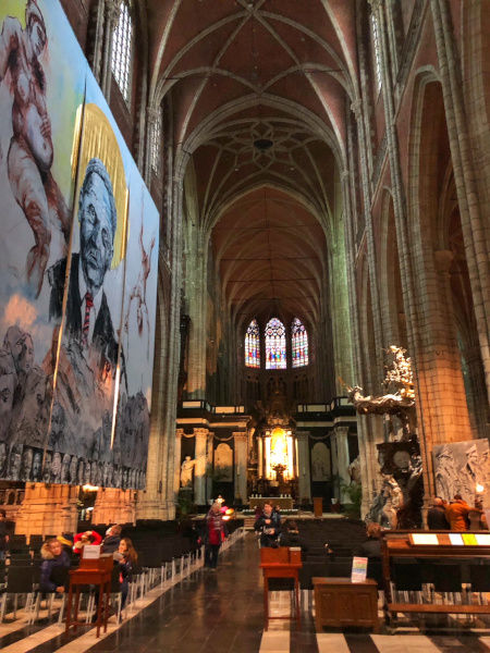 Fotos de Gante en Bélgica, interior de la Catedral de San Bavon
