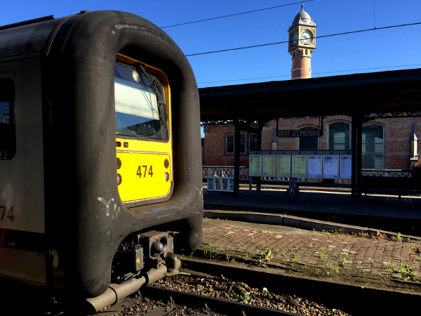 Fotos de Gante en Flandes, estación de tren