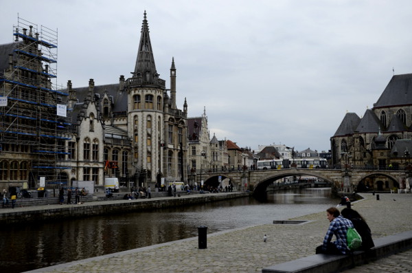 Fotos de Gante en Flandes, zona de Graslei