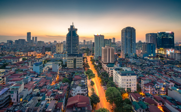 fotos de hanoi en vietnam, vista panoramica