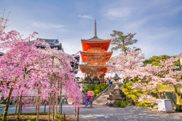 Fotos de Kioto en Japon, pagoda de Kiyomizu-dera